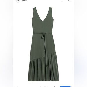 Banana Republic Green Asymmetrical Sundress